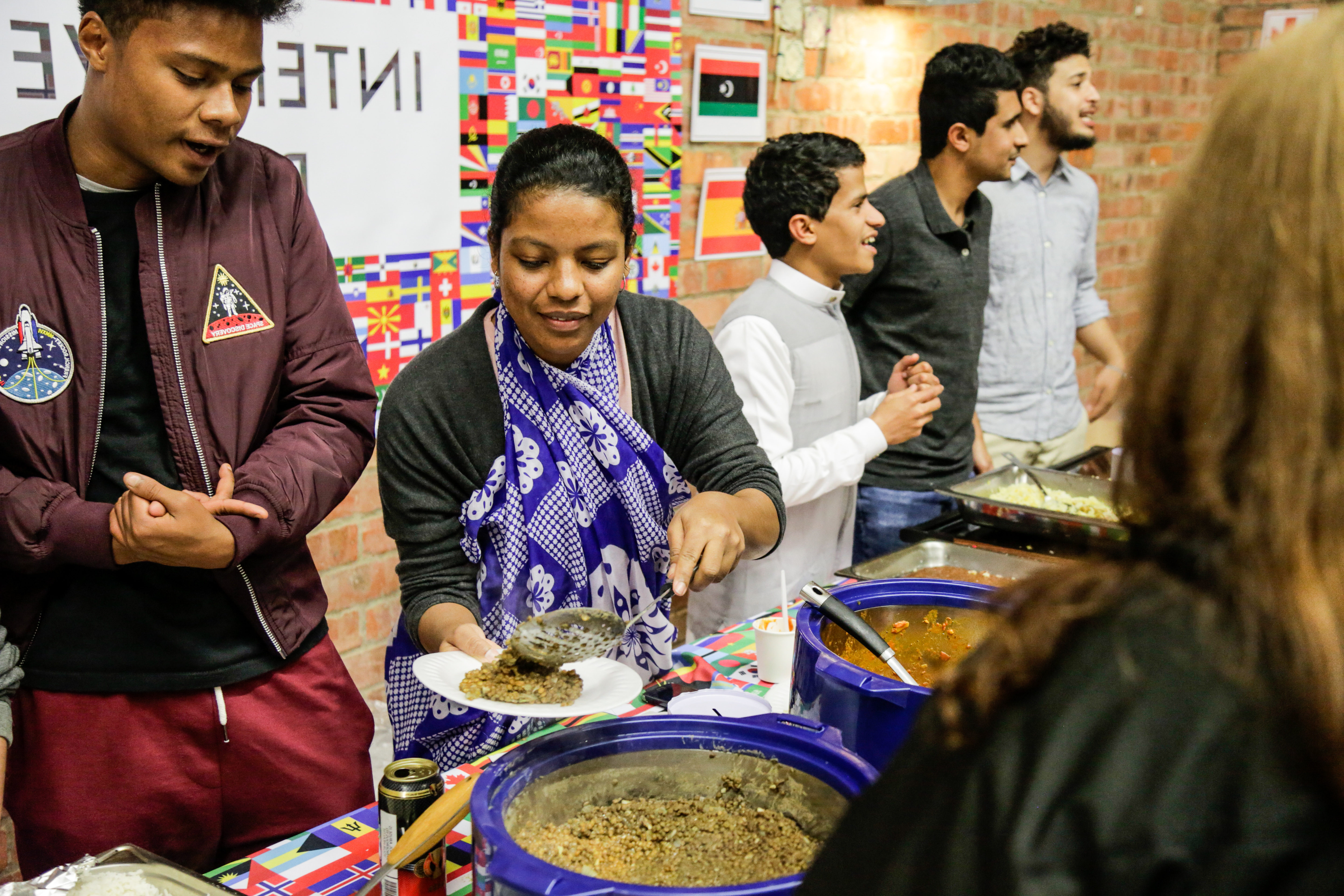 Multicultural festivities at fun Food Evening